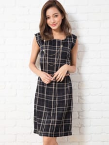 チェック柄ワンピース Salire みらい長崎ココウォーク